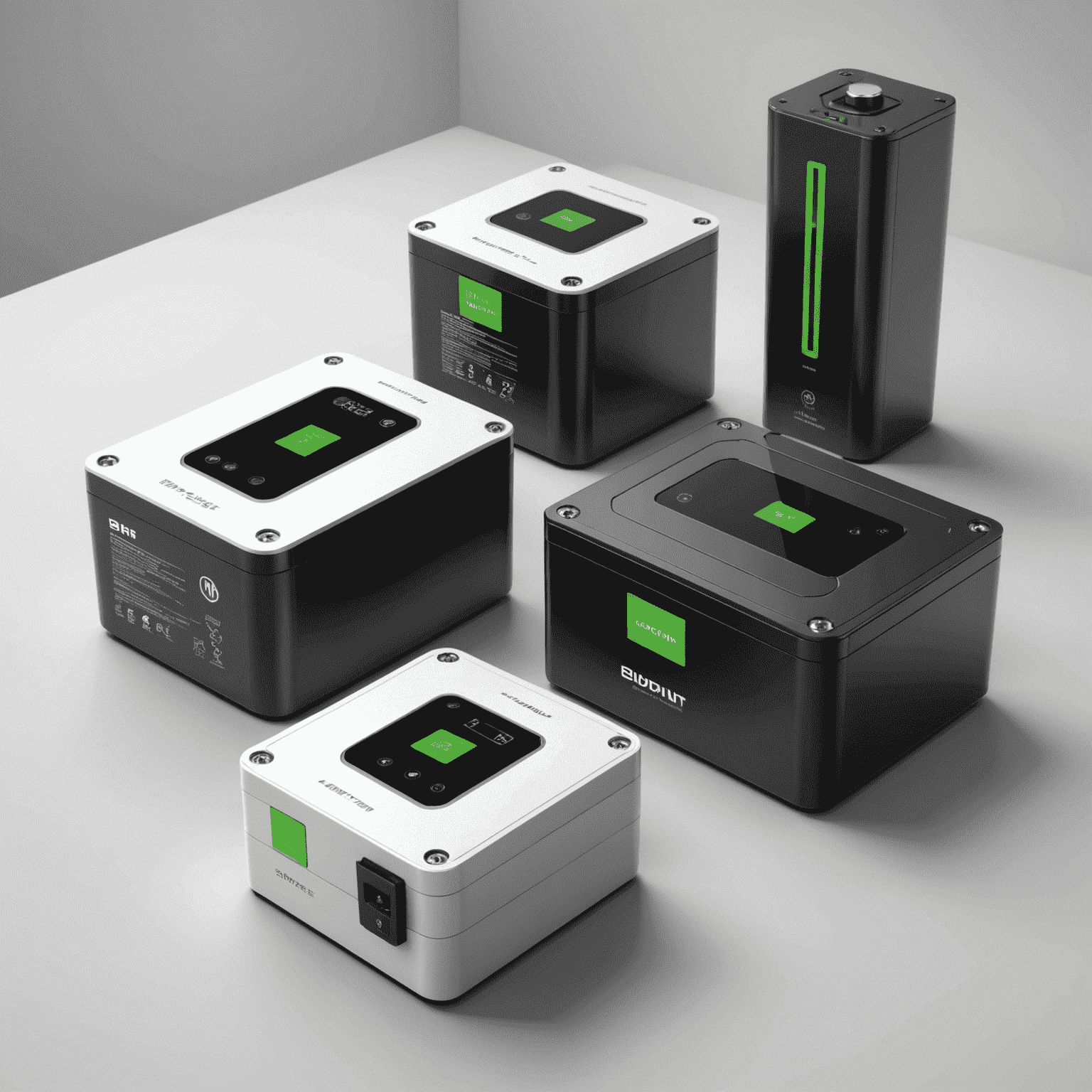 Moderne Lithium-Ionen-Batteriesysteme für den Hausgebrauch, kompakt und effizient
